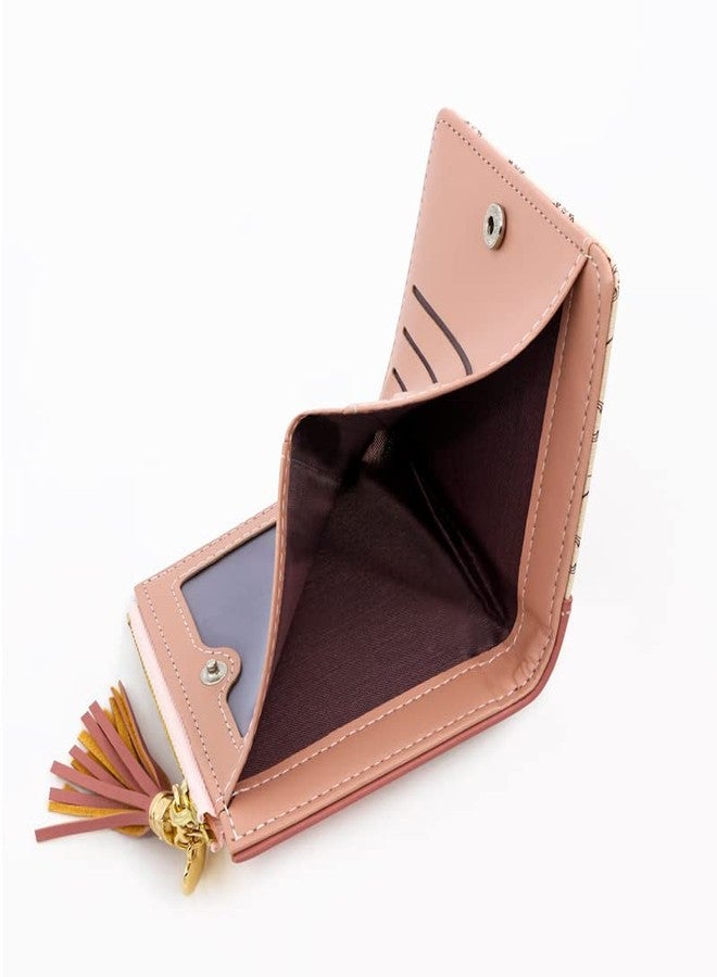 أليكسفيان محفظة أليكسفيان سوداء صغيرة ثنائية الطي للنساء - محفظة متعددة الاستخدامات من الجلد الصناعي | حامل بطاقات ائتمان | جيب للعملات المعدنية بسحاب - حافظة بطاقات صغيرة آمنة / محفظة هدايا للنساء والفتيات بنمط تجريدي - Image 4